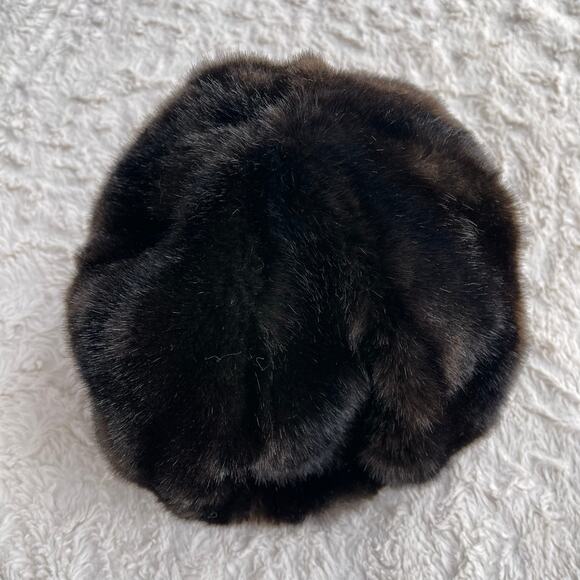 Vintage 60s 70s faux fur brown hat‎ - Picture 8 of 10